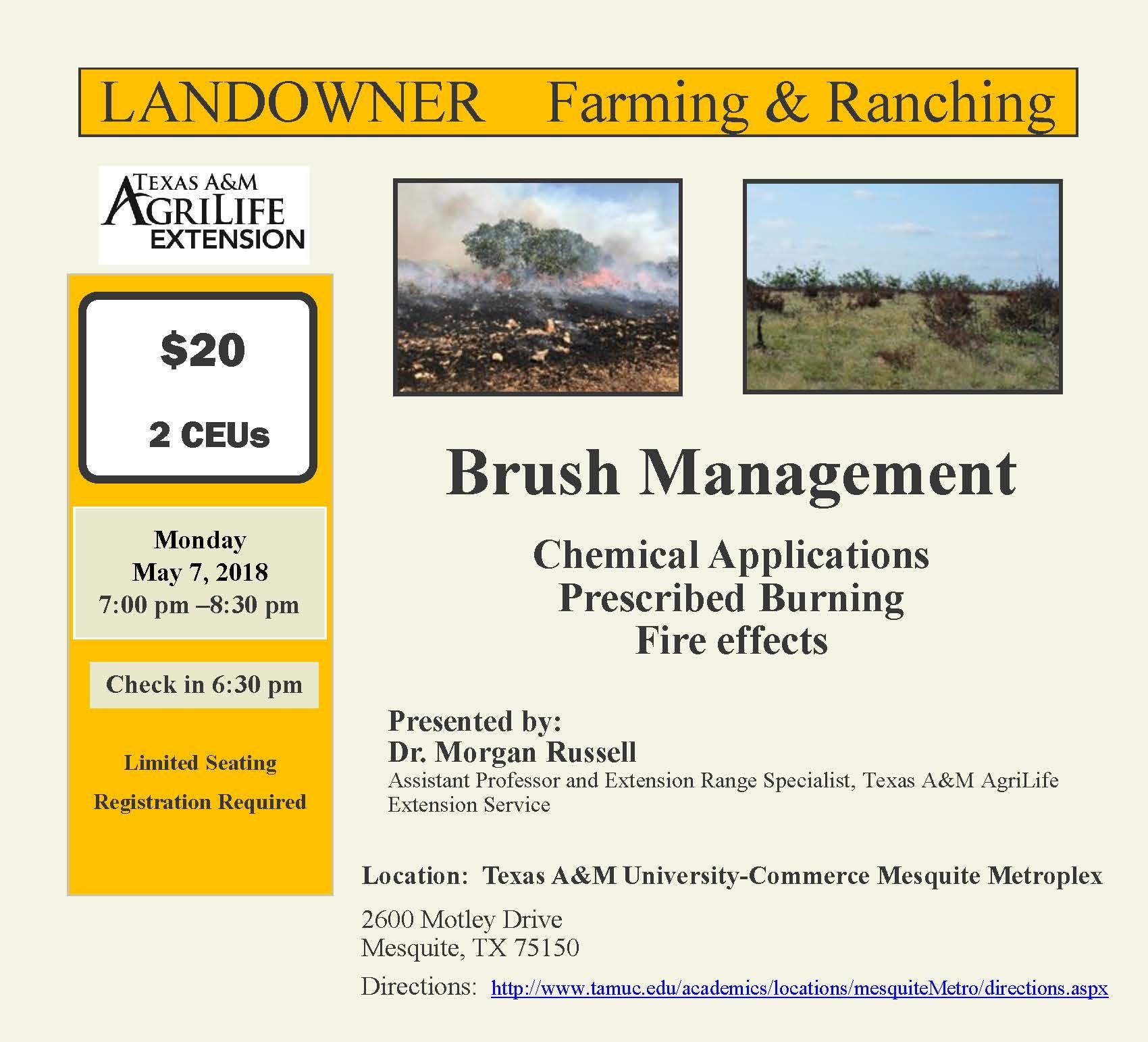 landowner: brush management